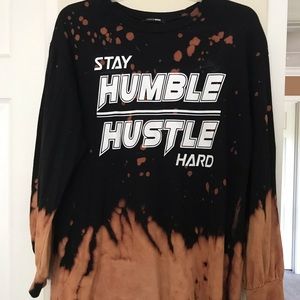 Fashion Nova Stay Humble Oversized Tee Sz S